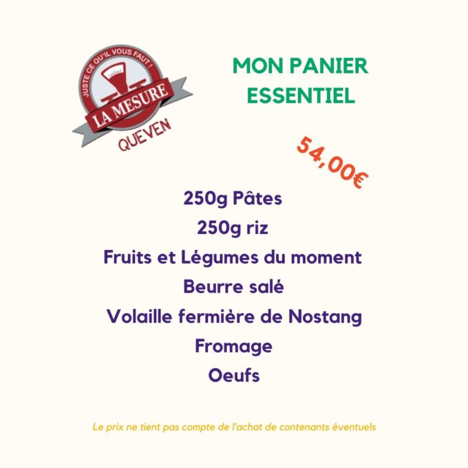 Mon panier tout prêt ! Kit essentiel pour le quotidien