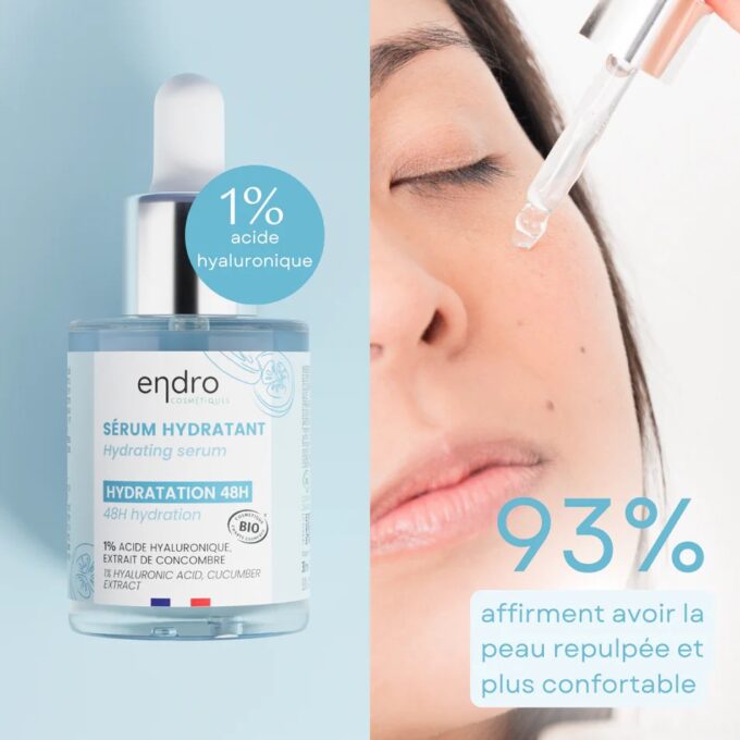 Sérum Hydratant - 1% d'acide hyaluronique Endro – Image 2