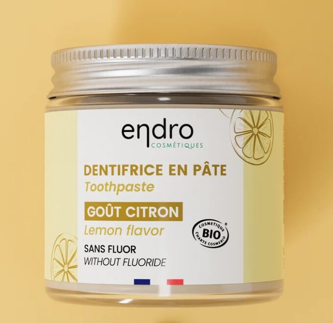 Dentifrice goût citron en pâte