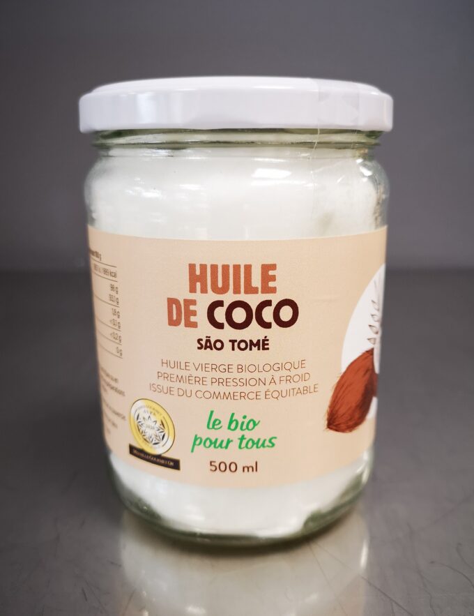 Huile de coco Sâo Tomé Bio 500g
