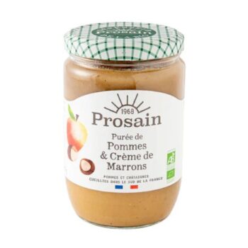 Purée de pommes et crème de marrons Bio 620g